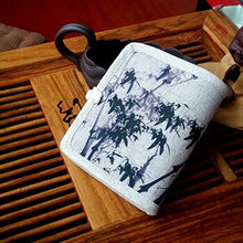 Load image into Gallery viewer, Mara's Dream 2018 Personalized Hand-painted Chinese Style National Wind Wallet Canvas Features Arts Lotus Pankou Purse Short