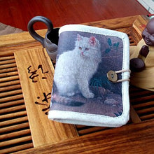 Load image into Gallery viewer, Mara's Dream 2018 Personalized Hand-painted Chinese Style National Wind Wallet Canvas Features Arts Lotus Pankou Purse Short