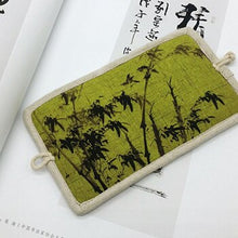 Load image into Gallery viewer, Mara's Dream 2018 Personalized Hand-painted Chinese Style National Wind Wallet Canvas Features Arts Lotus Pankou Purse Short