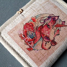 Load image into Gallery viewer, Mara's Dream 2018 Personalized Hand-painted Chinese Style National Wind Wallet Canvas Features Arts Lotus Pankou Purse Short