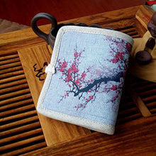 Load image into Gallery viewer, Mara's Dream 2018 Personalized Hand-painted Chinese Style National Wind Wallet Canvas Features Arts Lotus Pankou Purse Short