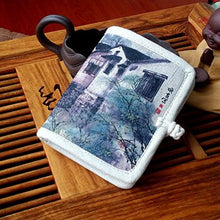 Load image into Gallery viewer, Mara's Dream 2018 Personalized Hand-painted Chinese Style National Wind Wallet Canvas Features Arts Lotus Pankou Purse Short