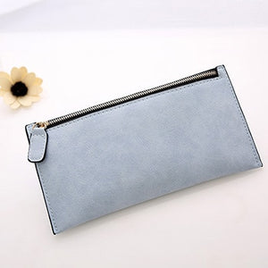 Mara's Dream 2018 Women Wallets New Long Style Solid Color Zipper Candy Color Female wallet card holder coin purse Holders