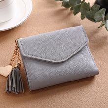 Load image into Gallery viewer, Mara&#39;s Dream Tassels Hasp Women Wallet For Coin Card Cash Invoice Fashion Lady Small Purse Short Solid Female Clutch Carteras