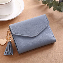 Load image into Gallery viewer, Mara's Dream Tassels Hasp Women Wallet For Coin Card Cash Invoice Fashion Lady Small Purse Short Solid Female Clutch Carteras