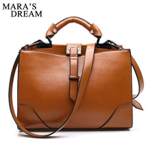 Load image into Gallery viewer, Mara's Dream Oil Leather Bag Ladies Handbags Women Leather Handbag Designer Handbag Hhigh Quality Woman Bag Women Famous sac