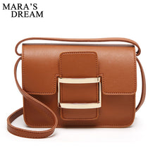 Load image into Gallery viewer, Mara's Dream 2018 Women Crossbody Bags Oli PU Leather Messenger Bag Solid Color Hasp Purses Women Bag Fashion Shoulder Bags