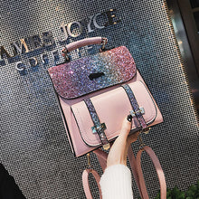 Load image into Gallery viewer, Mara's Dream PU Leather Women Back pack 2018 Fashion Backpack Sequins Small Backpacks For Girls Gold Bag Female Bagpack