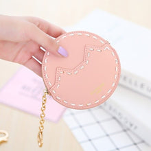 Load image into Gallery viewer, Mara's Dream 2018 Cute Fresh Cat PU Leather Coin Purses Lady Wallet Change Purse Round Shape Zipper Money Bag Pocket Key Holder