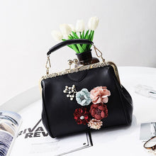 Load image into Gallery viewer, Mara's Dream 2018 Elegant Flowers Appliques Summer Women Bag Luxury Shell Party Handbag Casual PU Solid Women Shoulder Bags