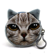 Load image into Gallery viewer, Mara's Dream 2018 Coin Wallet Oval Zipper Coin Wallets 3D Animal Printing Children Money Bag Women Plush Coin Purses