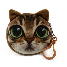 Load image into Gallery viewer, Mara's Dream 2018 Coin Wallet Oval Zipper Coin Wallets 3D Animal Printing Children Money Bag Women Plush Coin Purses