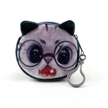 Load image into Gallery viewer, Mara's Dream 2018 Coin Wallet Oval Zipper Coin Wallets 3D Animal Printing Children Money Bag Women Plush Coin Purses