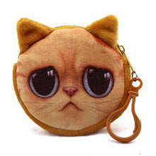 Load image into Gallery viewer, Mara's Dream 2018 Coin Wallet Oval Zipper Coin Wallets 3D Animal Printing Children Money Bag Women Plush Coin Purses