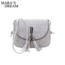 Load image into Gallery viewer, Mara&#39;s Dream 2019 Mini Women Messenger Bags Pu leather Women Shoulder Bag Tassel Solid Clutches Chain Women Crossbody Bags Tote