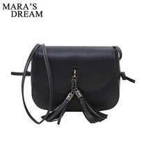 Load image into Gallery viewer, Mara's Dream 2019 Mini Women Messenger Bags Pu leather Women Shoulder Bag Tassel Solid Clutches Chain Women Crossbody Bags Tote