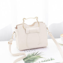 Load image into Gallery viewer, Mara's Dream Women Shoulder Bags Crossbody Handbag PU Leather Cute Cat Bag Solid Color New Metal Top-handle Bags Fashion Totes