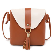 Load image into Gallery viewer, Mara's Dream 2019 New fashion Women PU Leather Handbags Solid Color Tassel Patchwork Shoulder Bag High Qulity Messenger Bag