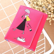 Load image into Gallery viewer, Mara'sDream Women Wallets Short Hasp Printed Cartoon Coin Pocket Letter Hasp Small Purse Ladies Famous Brand Fashion Mini Bags